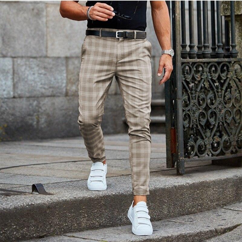 Felix – Moderne chinos med rutemønster for herrer