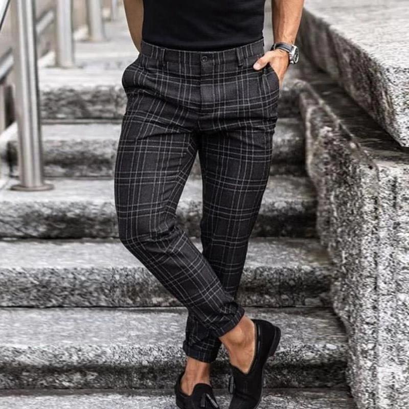 Felix – Moderne chinos med rutemønster for herrer