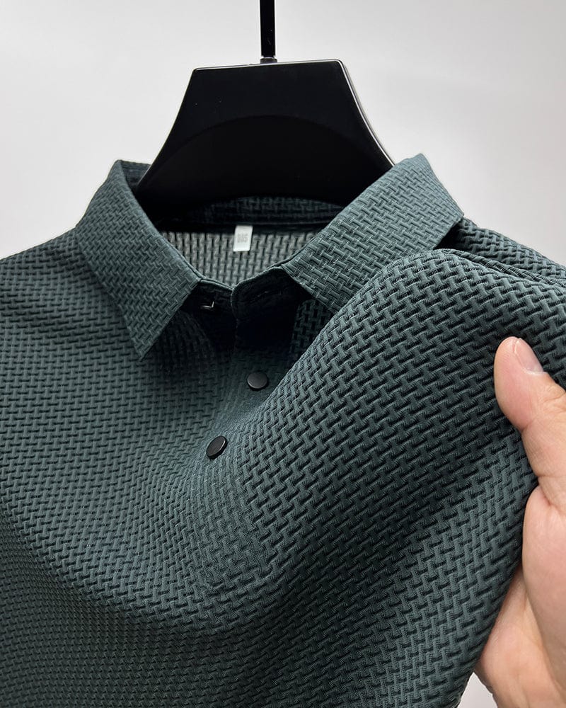 Leonardo - Tilfeldig Mesh-Poloskjorte for Menn