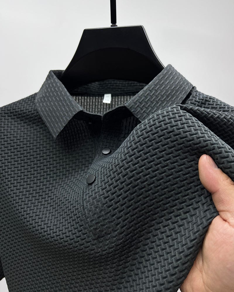 Leonardo - Tilfeldig Mesh-Poloskjorte for Menn