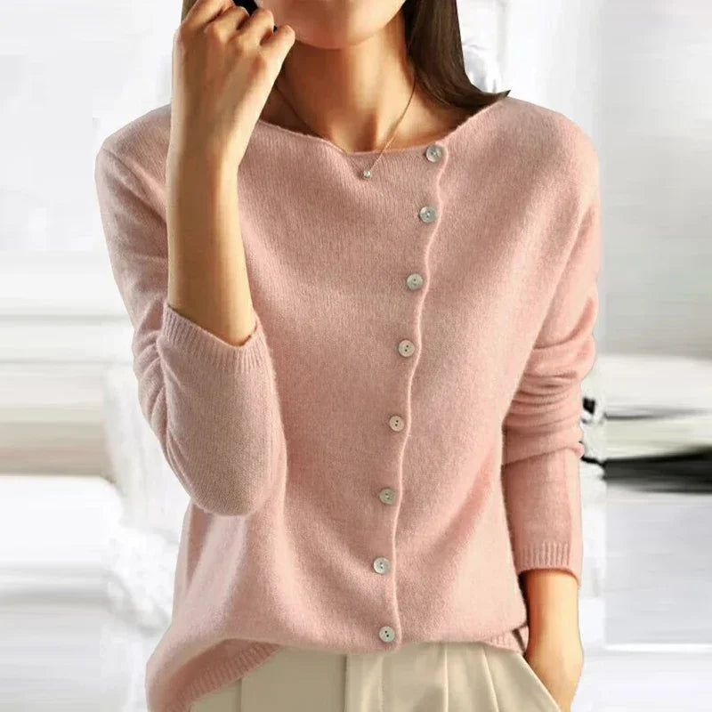 Zuri – Elegant Genser med Knapper
