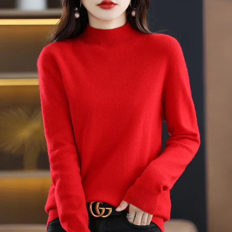 Carlotta – Elegant pullover med flette-mønster
