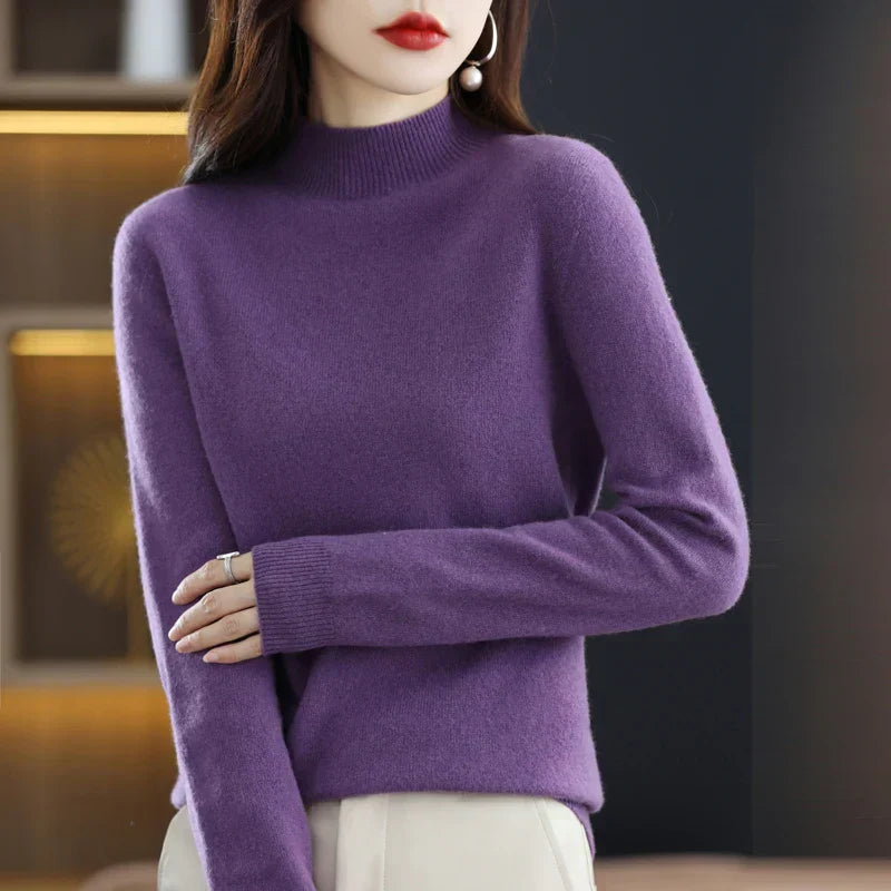 Carlotta – Elegant pullover med flette-mønster