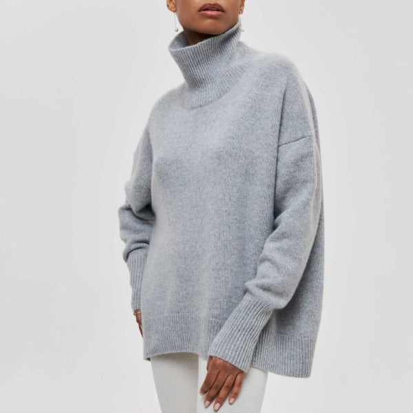 Berenice – Pullover med Høy Krage