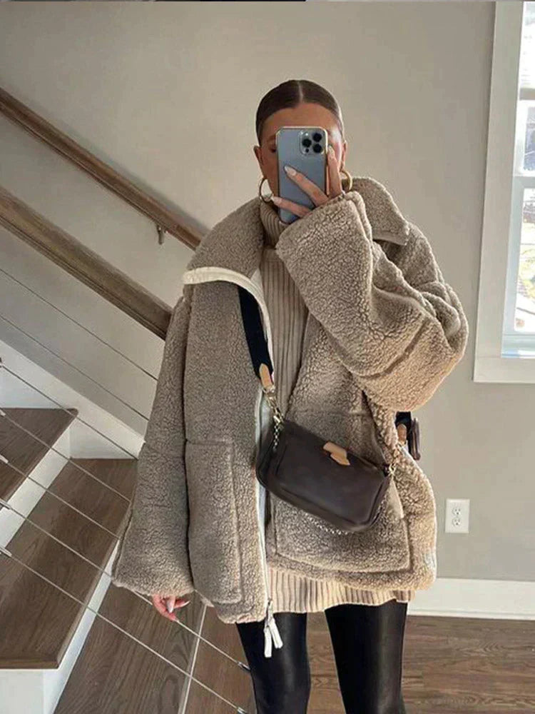 Daria – Frakk Teddy Oversize