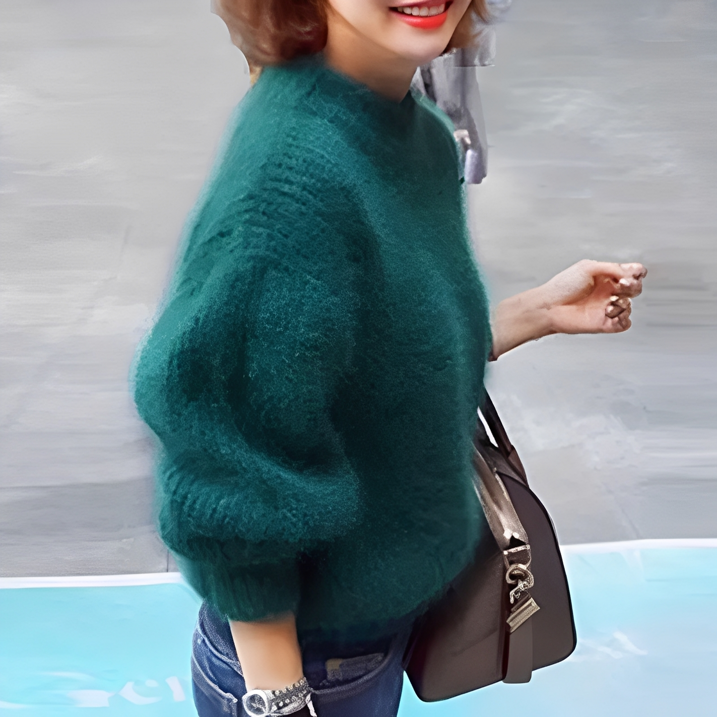 Brenda – Vintage genser i angora-stil