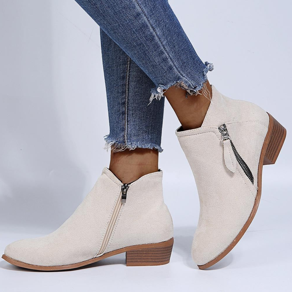 Elizabeth - Stilfulle Lederstiefler i Suede for Damer