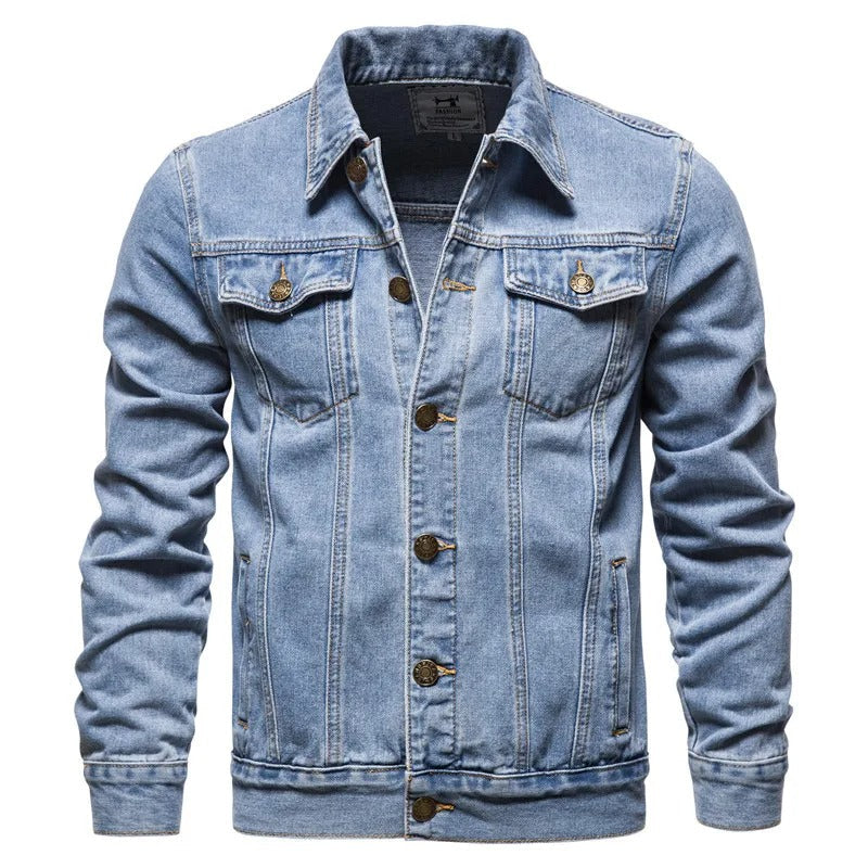 Winton - Klassisk truckerjakke i denim for herrer