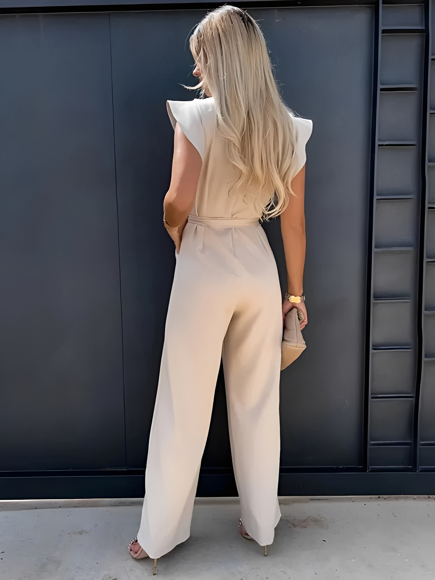 Nina – Jumpsuit med volangermer