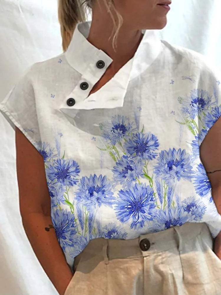Anna – Vennlig Overdel med Trykk