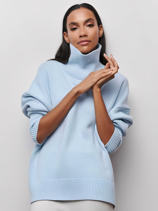 Marva - Stilig, varm rullekragegenser for damer