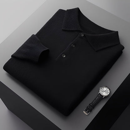 Romilly - Elegant kasjmir-polo genser for menn