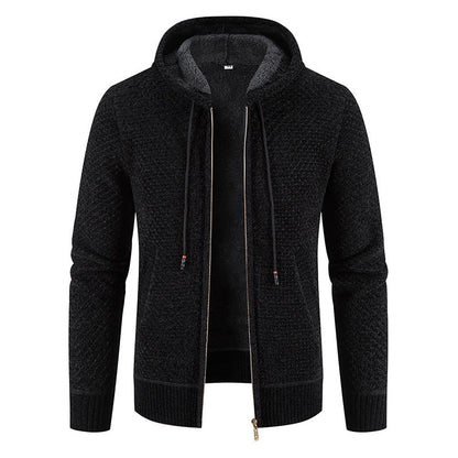 Reynard - Stilig Fleece-Cardigan med Hette for Herrer