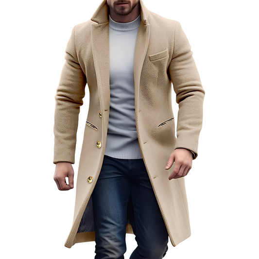Reilly - Elegant ull-trenchcoat for herrer