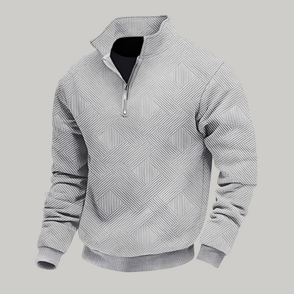 Rodney - Tøff genser med halv glidelås for herrer