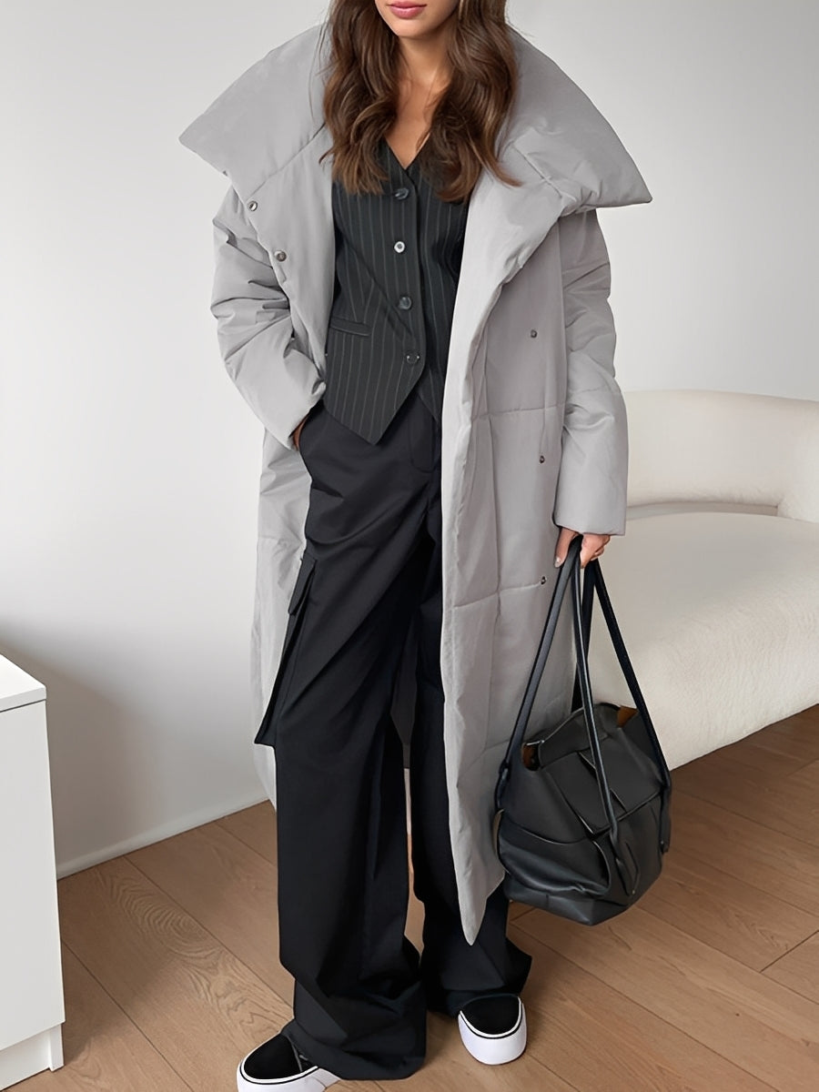 Adaline - Lang, varm, vattert jakke for damer