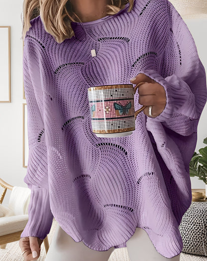 Kassandra - Stilig, utskåret genser for damer