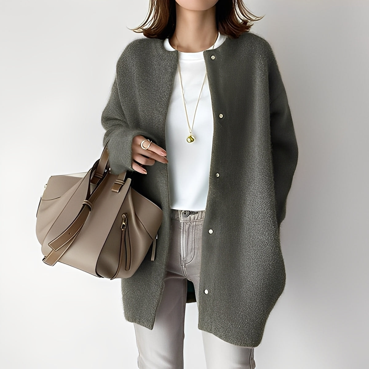 Dahlia - Stilfull, locker sittende Cardigan for Damer