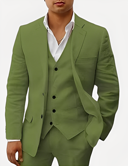 Beckham - Elegant tredelt linsett for herrer