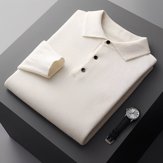 Romilly - Elegant kasjmir-polo genser for menn