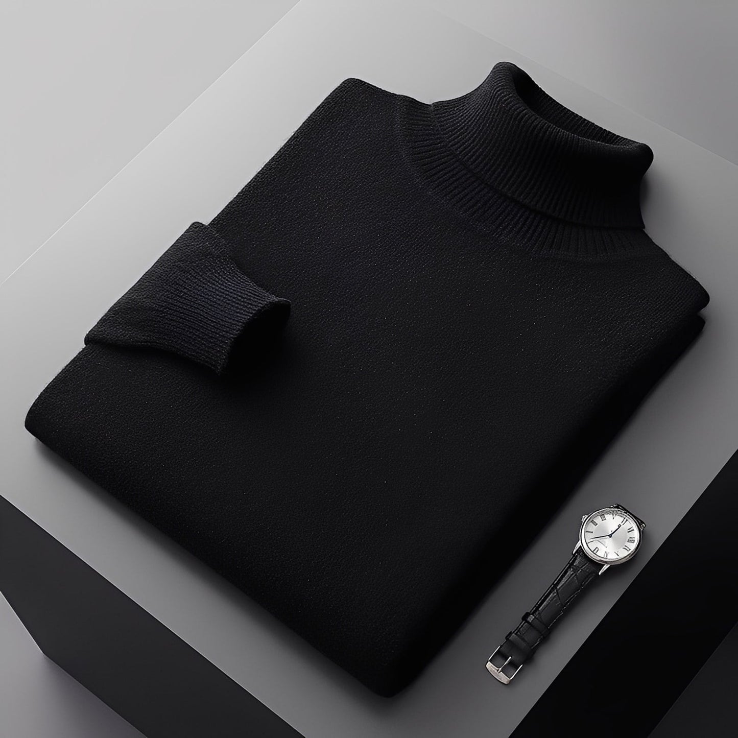 Osborn - Moderne rullekragen-genser i kasjmir for herrer