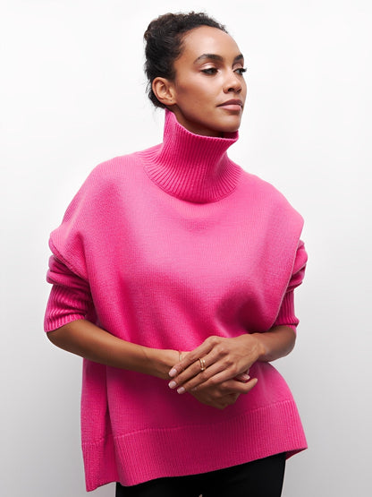 Marva - Stilig, varm rullekragegenser for damer