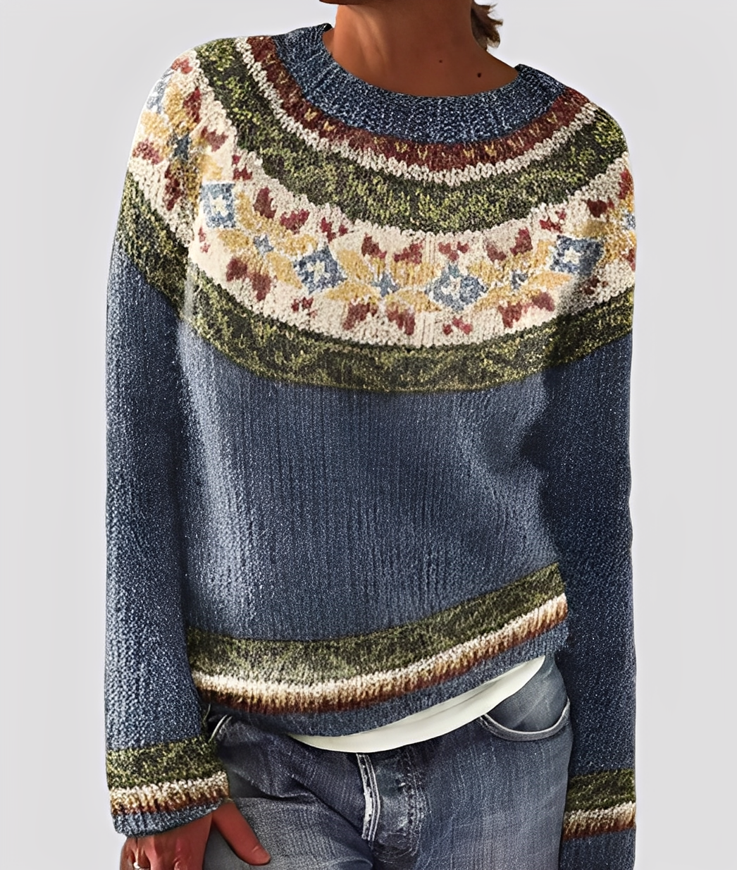 Christal - Stilig, løst snittet ullgenser for damer