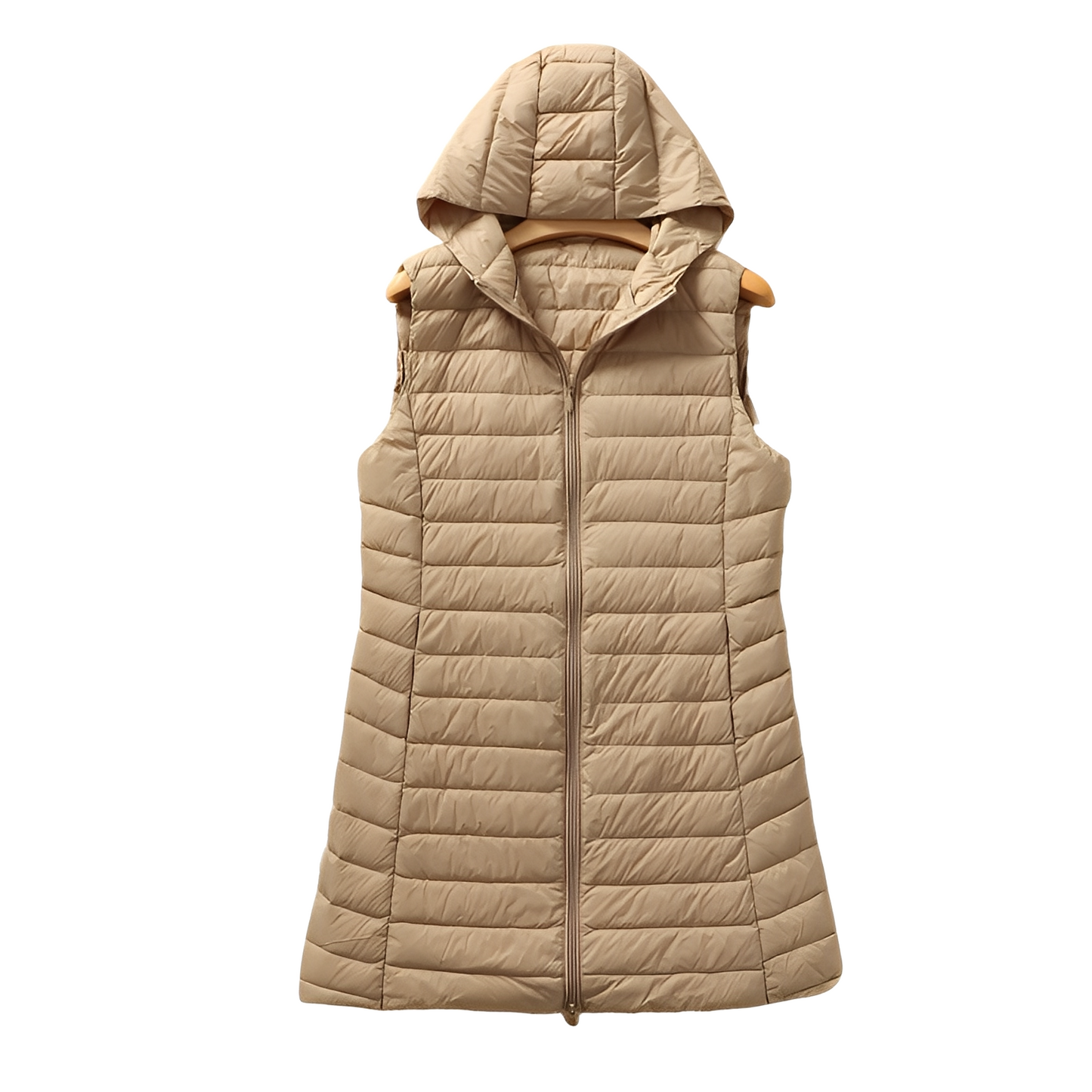 Joelle - Stilig lang vattert vest for damer