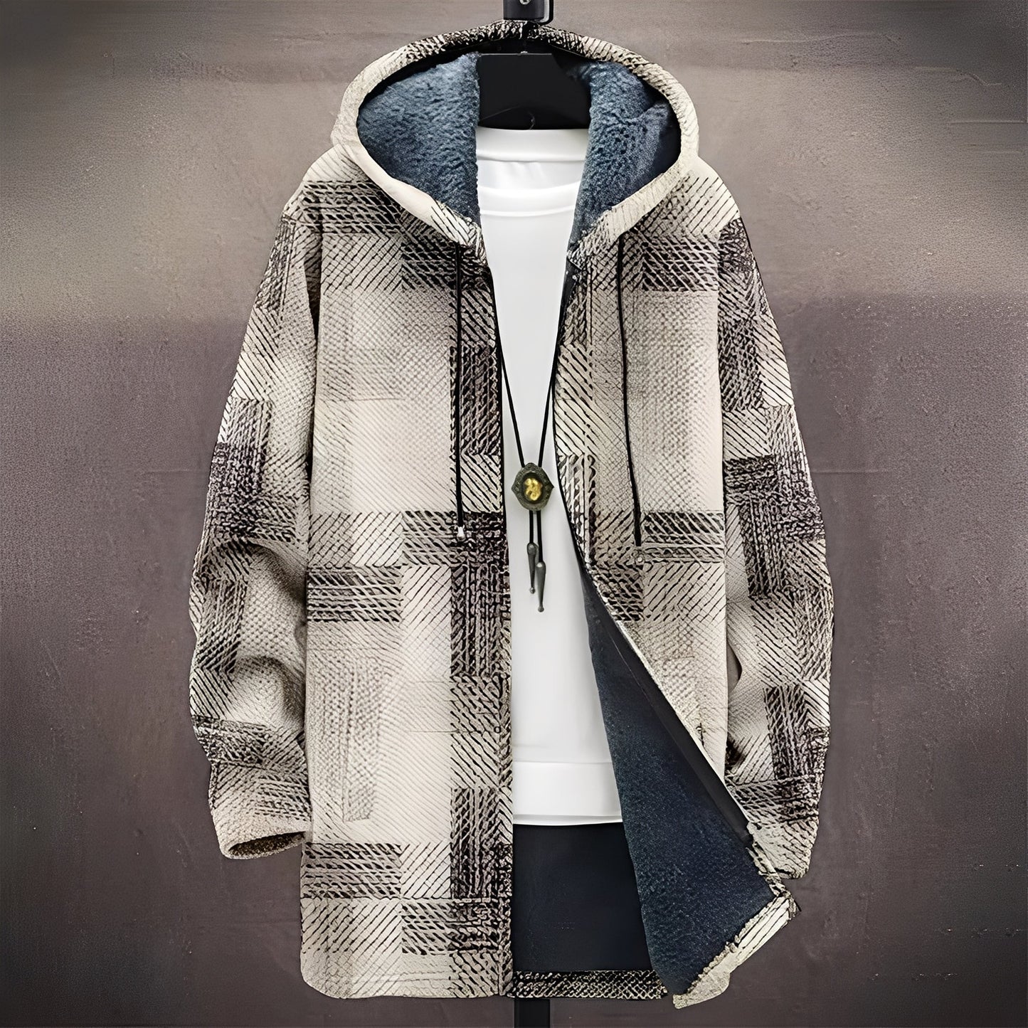 Wiley - Stilig, allsidig frakk med trykk for herrer