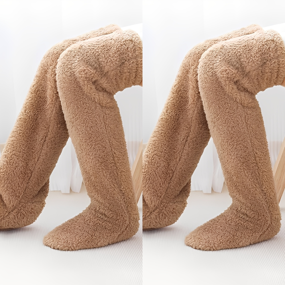 Camellia - Varme, overknee vintersokker for damer