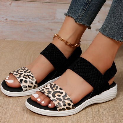 Jessika - Tilfeldige flate sandaler av Flyknit for damer