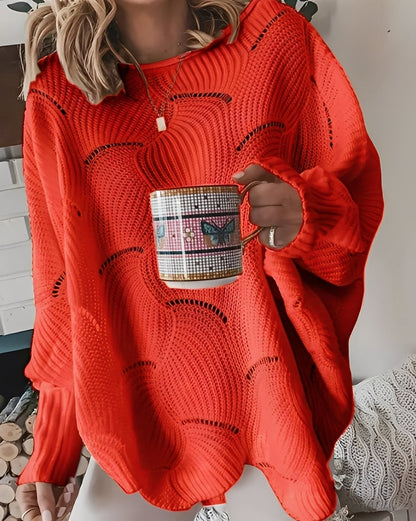 Kassandra - Stilig, utskåret genser for damer