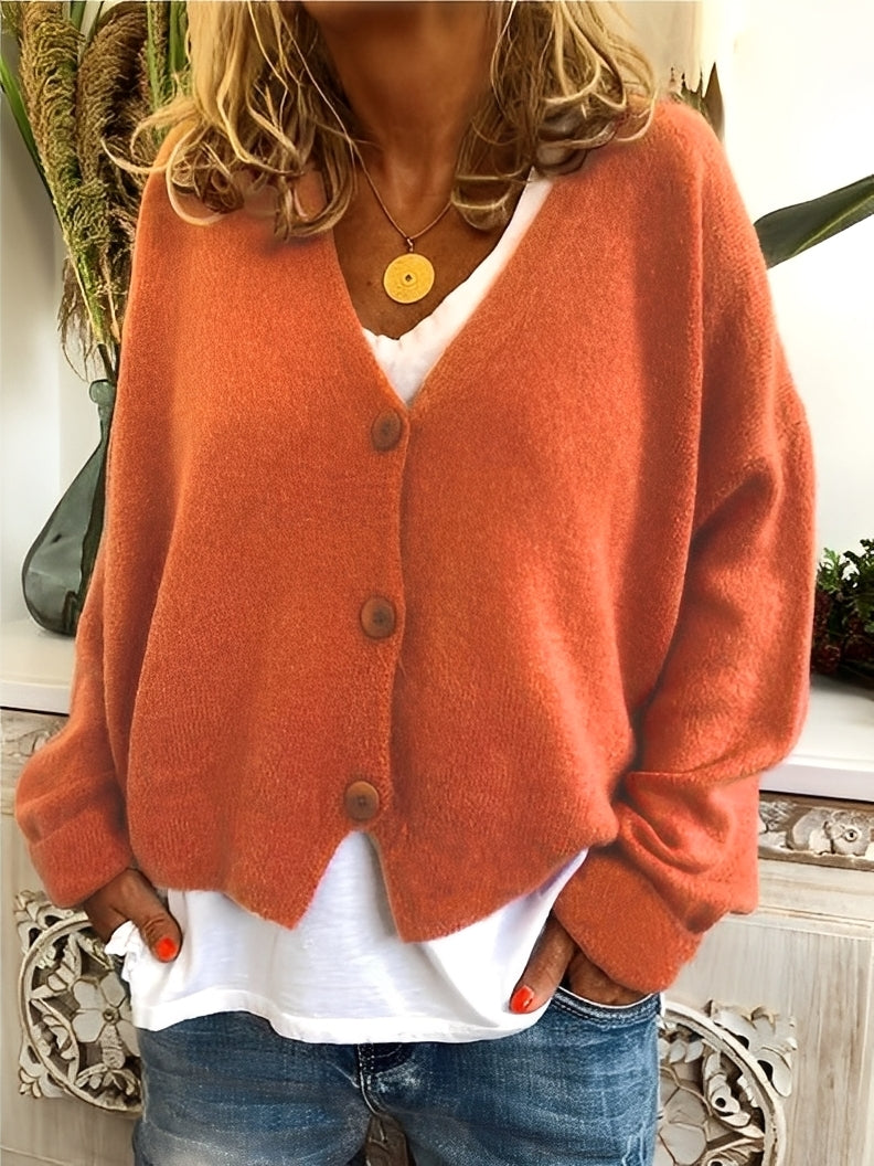 Deena - TIlfeldig, løs, varm cardigan for damer