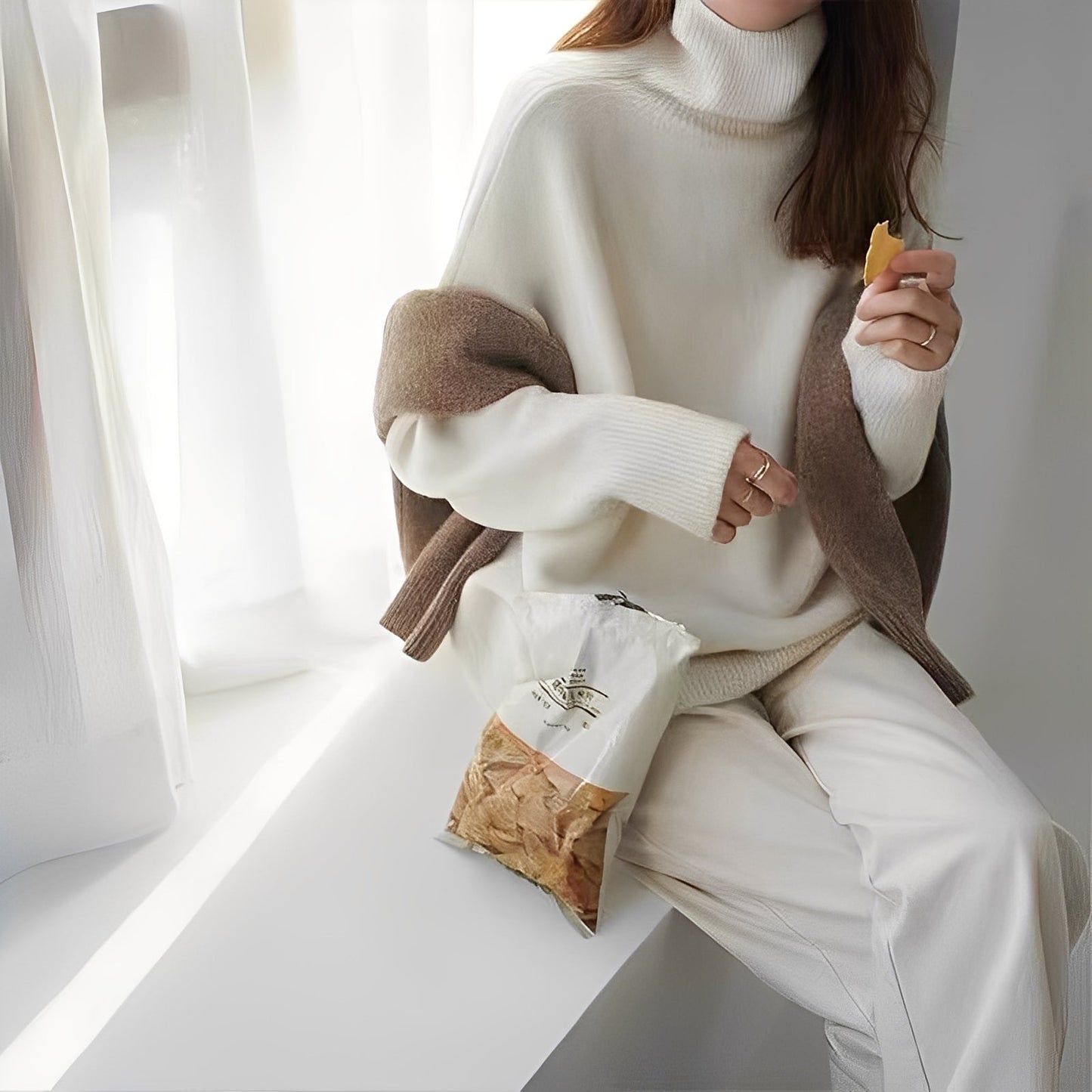 Clémentine - Elegant genser med rullekrage for kvinner