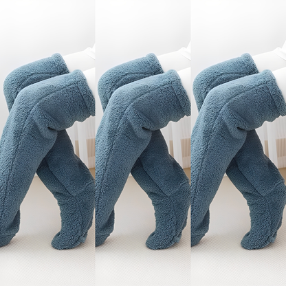 Camellia - Varme, overknee vintersokker for damer