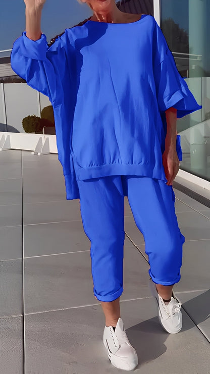 Eleanore - Tilfeldig sett med løs topp og bukse for damer