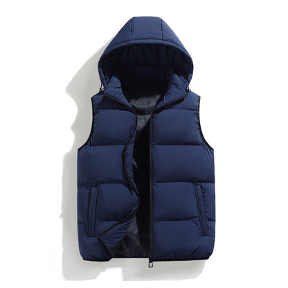 Kenneth - Moderne, varm vest med hette for herrer