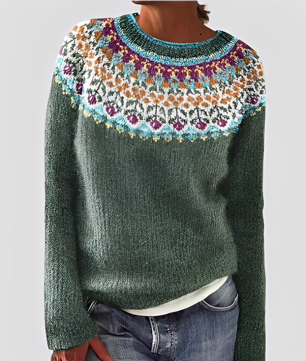 Christal - Stilig, løst snittet ullgenser for damer