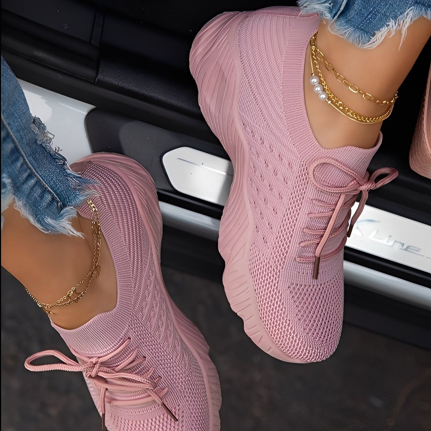 Axelle - Ortopediske nett-sneakers for kvinner