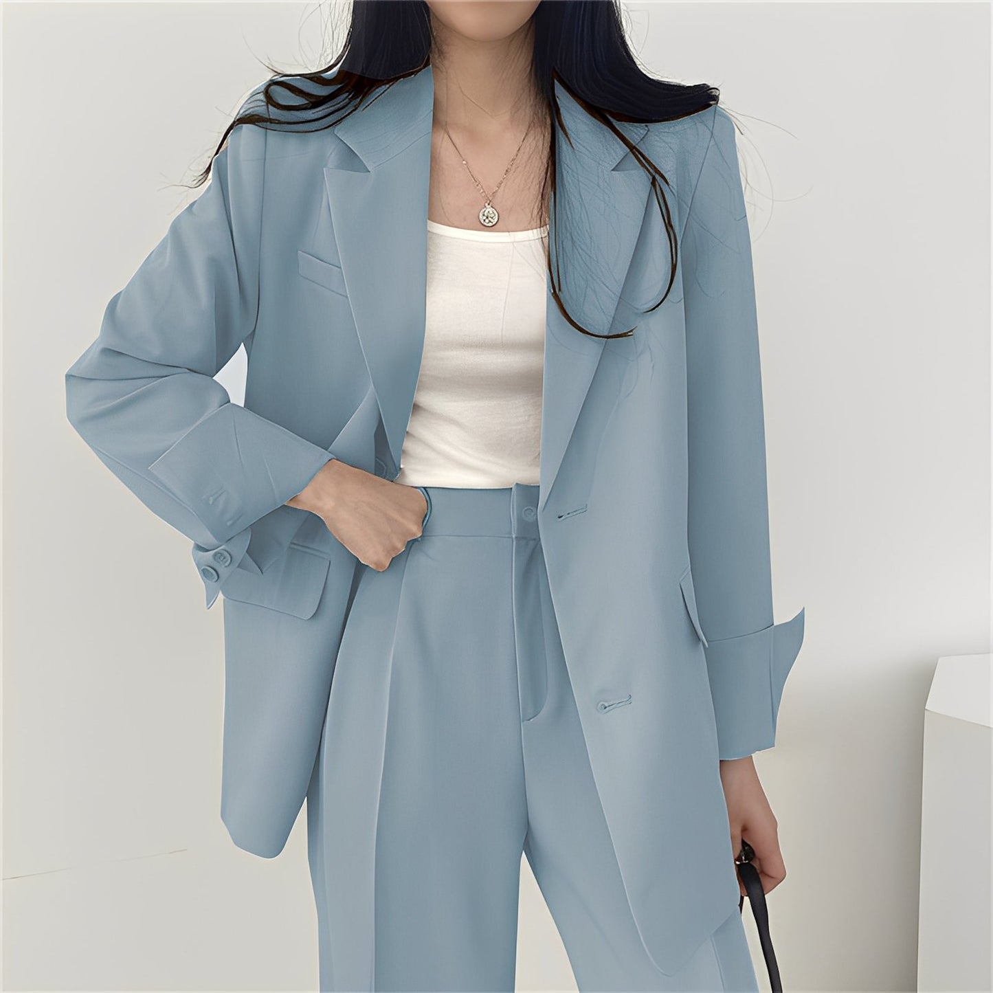 Alethea - Elegante sett med løs blazer og bukse for damer