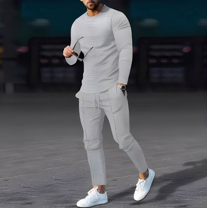 Dillan - Tilfeldig Slim-Fit-Sett for Herrer av Vaffelstoff