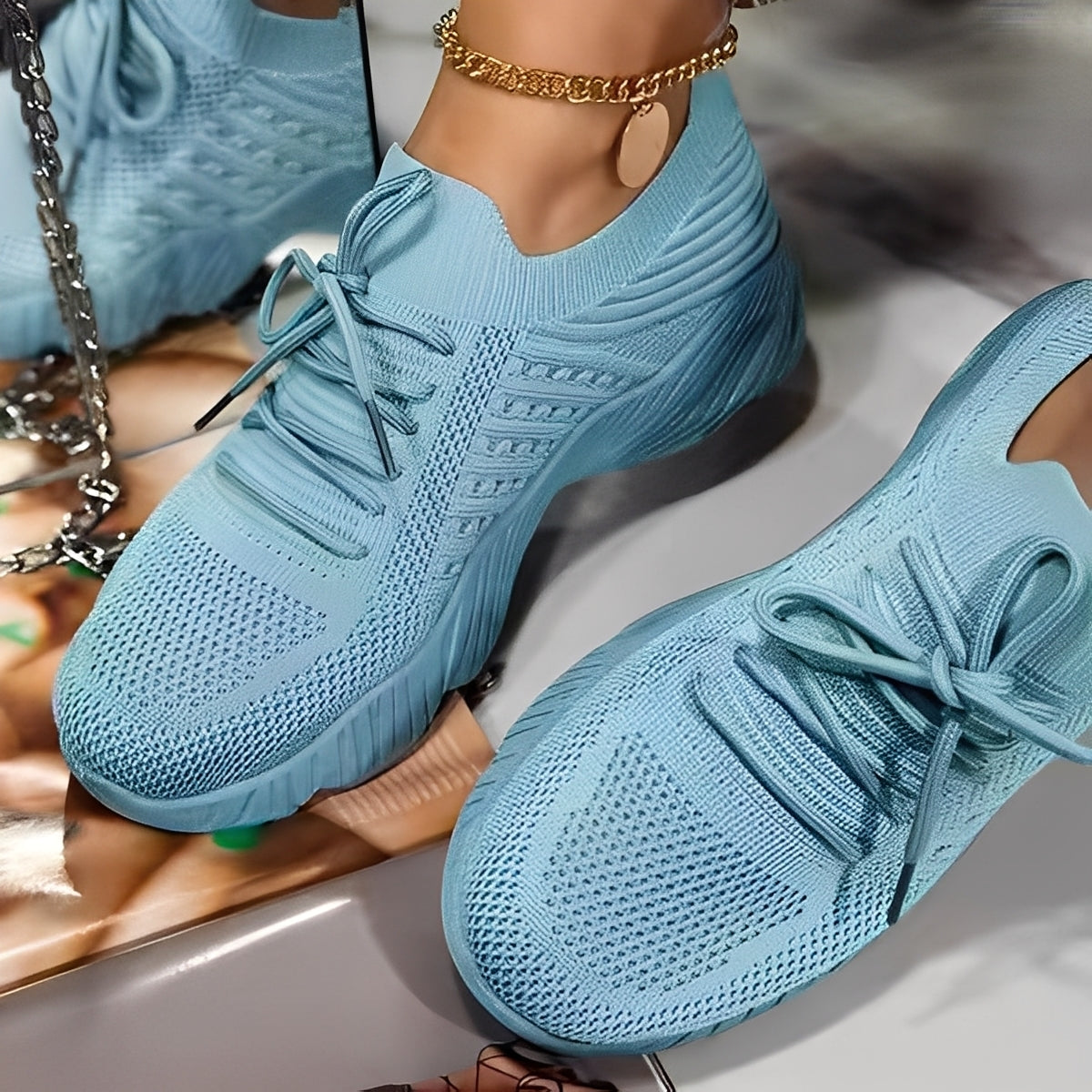 Axelle - Ortopediske nett-sneakers for kvinner