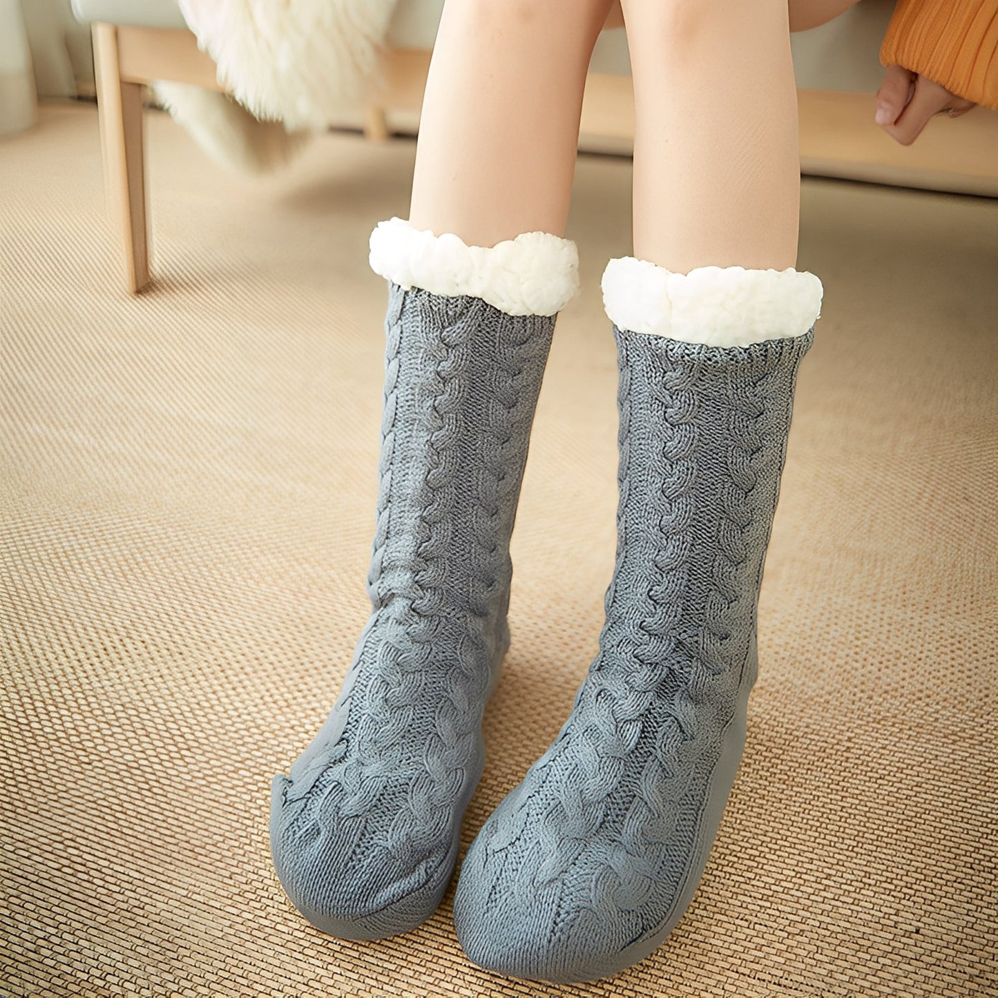 Jessica - Varme vinter-plysjsokker for damer og herrer