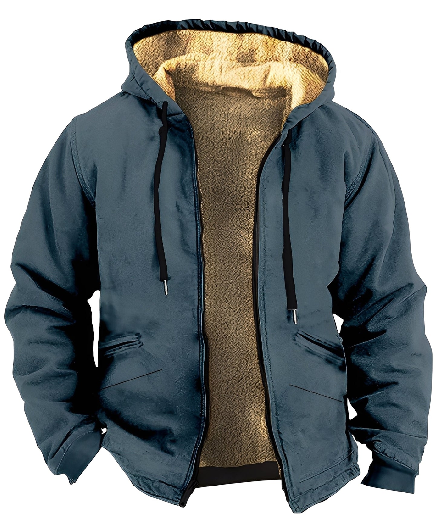 Mervin - Fargerik fløyelsjakke med hette for herrer