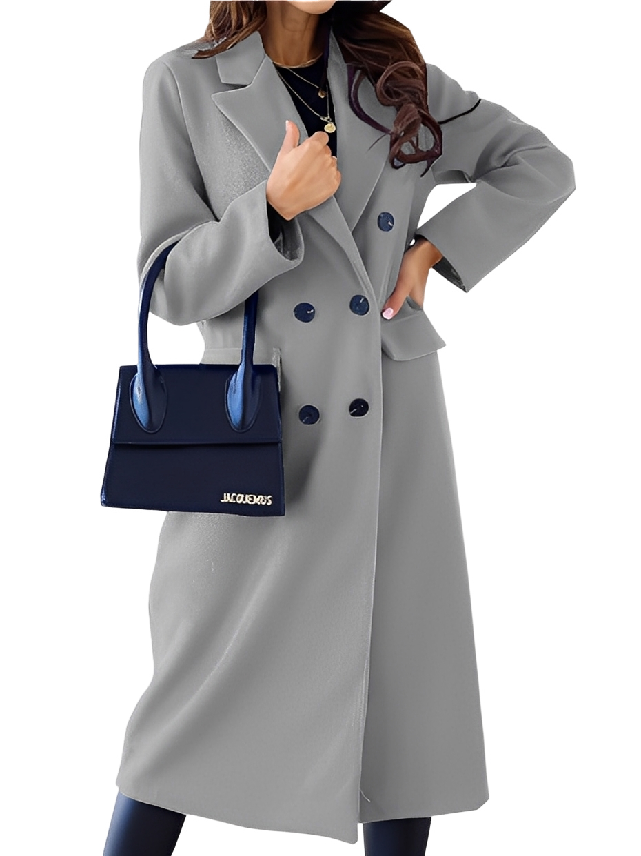 Jocelin - Elegant, varm dobbeltspent kåpe for damer