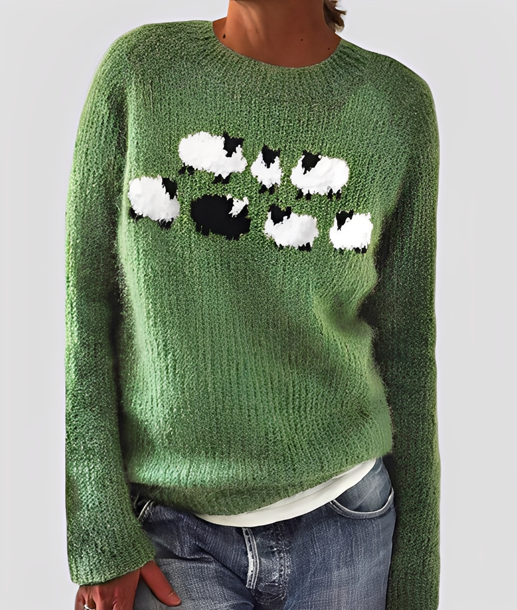 Christal - Stilig, løst snittet ullgenser for damer