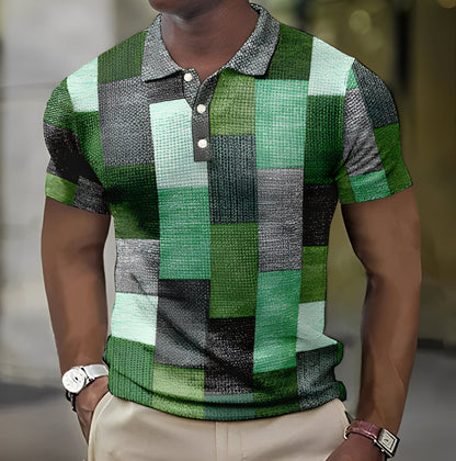 Reginald - Stilig flerfarget poloskjorte for menn