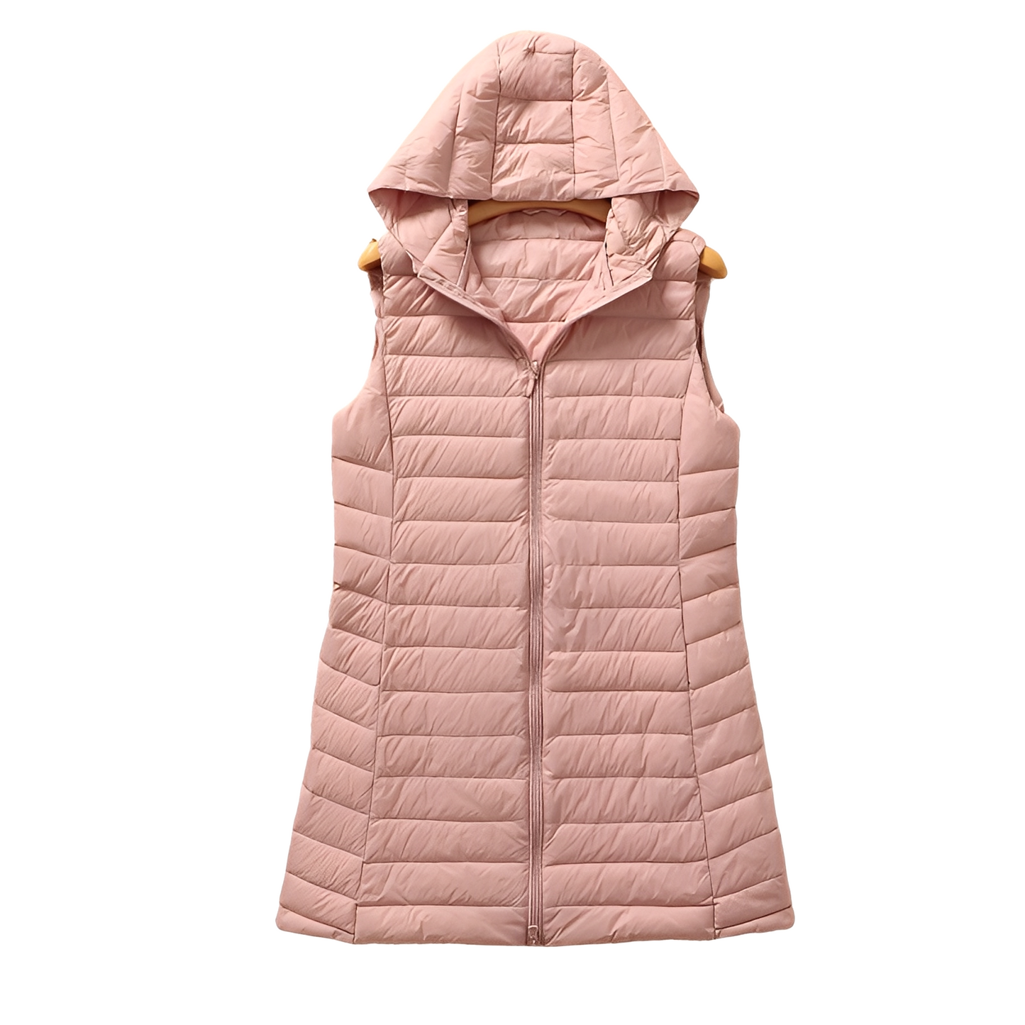 Joelle - Stilig lang vattert vest for damer
