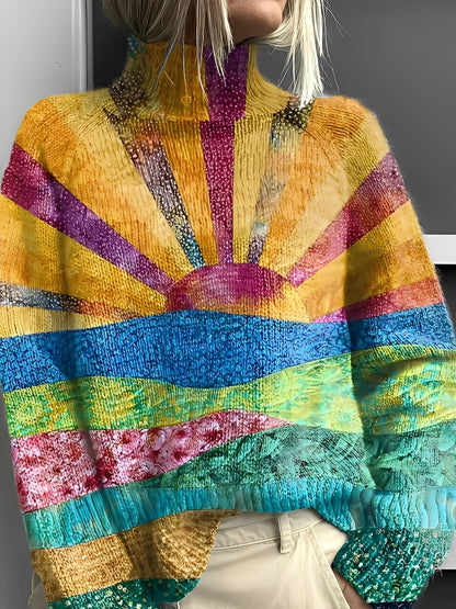 Giselle - Stilfulle, fargerike rullekragegenser for damer