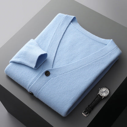 Anton - Moteriktig ullcardigan for herrer